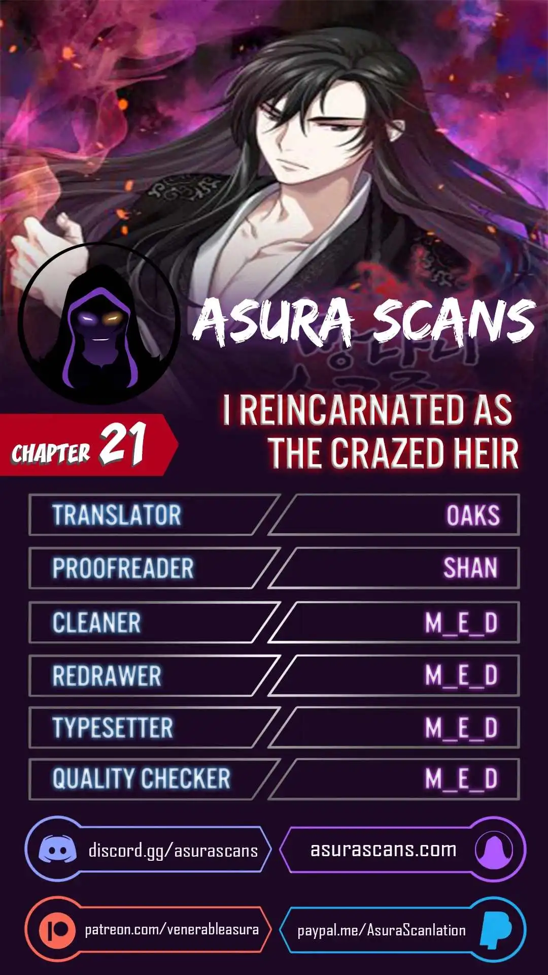 I Reincarnated As The Crazed Heir Chapter 21 1